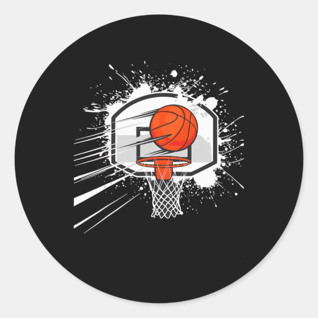 Sketll Hoop  Runder Aufkleber (Vorderseite)