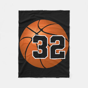 Sketll Jersey Glück Lieblingszahl #32 Fleecedecke