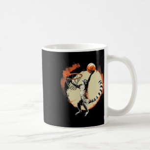 Sketll Lemur Sketll Spieler Tier Kunst Slam Dunk Kaffeetasse
