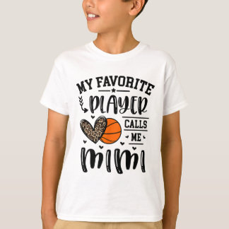 Sketll Mein Lieblingsspieler nennt mich Mimi Heart T-Shirt
