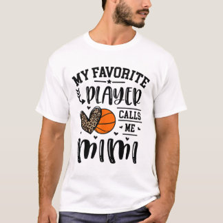 Sketll Mein Lieblingsspieler nennt mich Mimi Heart T-Shirt