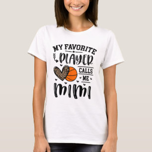 Sketll Mein Lieblingsspieler nennt mich Mimi Heart T-Shirt