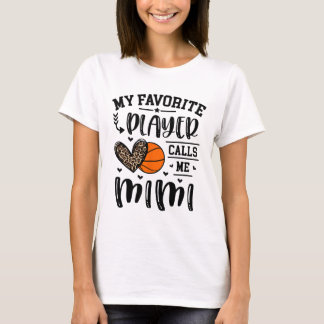 Sketll Mein Lieblingsspieler nennt mich Mimi Heart T-Shirt