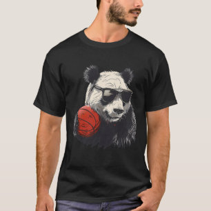 Sketll Panda-Bär-Porträt Sketll Liebhaber Zeichnun T-Shirt