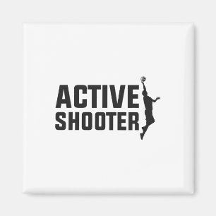 Sketll Player Active Shooter Sketch Liebhaber Männ Magnet