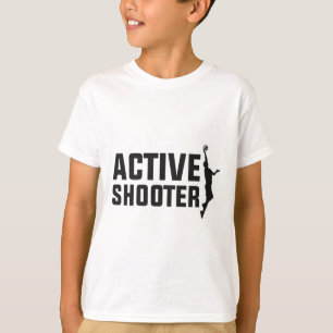 Sketll Player Active Shooter Sketch Liebhaber Männ T-Shirt