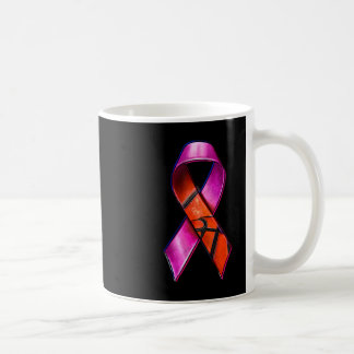 Sketll Rosa Band Brustkrebsbewusstsein Unterstützu Kaffeetasse