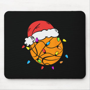 Sketll Santa Claus Hat Christmas Light Xmas Boys K Mousepad