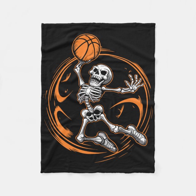 Sketll Skeleton Halloween Men Boys Sketll Hallowee Fleecedecke (Vorderseite)