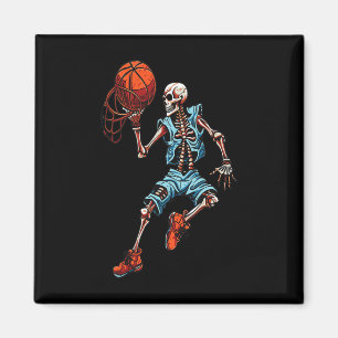 Sketll Skeleton Halloween Spooky Dunking Skull Cos Magnet