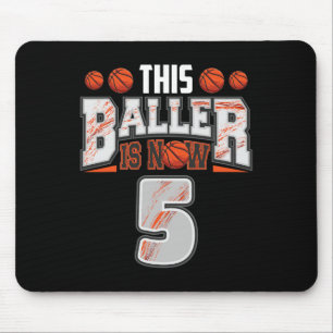 Sketll Spieler 5 Jahre alter Junge Sketll 5. Gebur Mousepad
