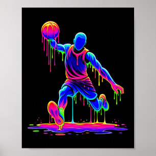 Sketll Spieler Eiscreme tropfend schmelzende Flüss Poster