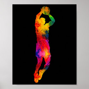 Sketll-Spieler Sport Sketll Liebhaber Team Bunt Poster