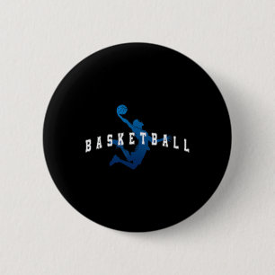 Sketll Spieler Team Blau Varsity Text Button