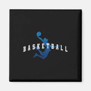 Sketll Spieler Team Blau Varsity Text Magnet