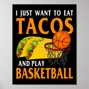 Sketll Taco Ich will einfach nur Tacos essen und S Poster