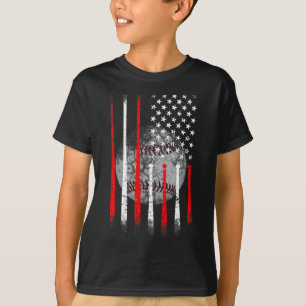 Sketll USA US-Flagge Sketll Männer Jungen T-Shirt