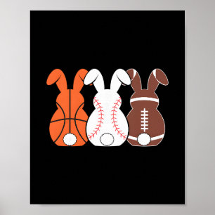 Sketll Verkauf Fußll Sport Osterhase Hasen 2 Poster