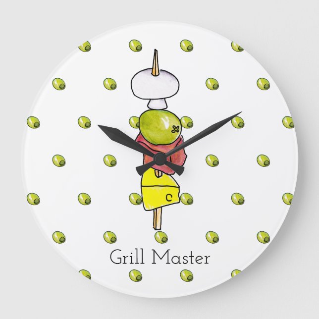 Skewer Große Wanduhr (Vorderseite)