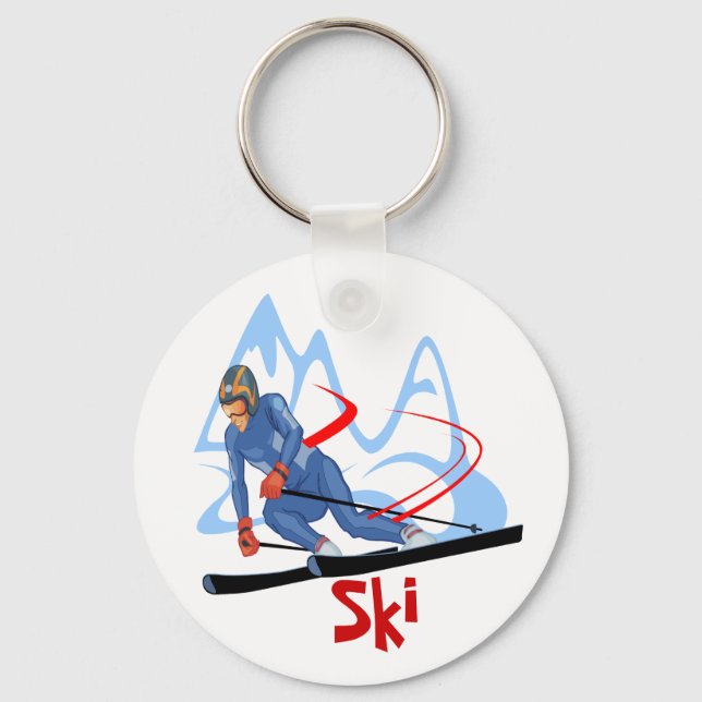 Ski - 2 schlüsselanhänger (Vorderseite)