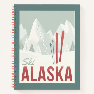 Ski Alaska Notizbuch
