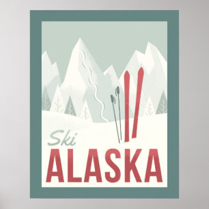 Ski Alaska Poster
