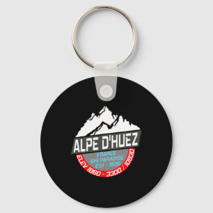 Ski Alpe D'huez T-Shirt Frankreich Skigebiet Parad Schlüsselanhänger