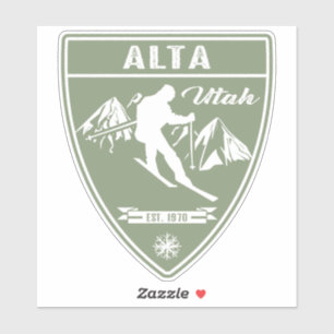 Ski Alta Utah Aufkleber