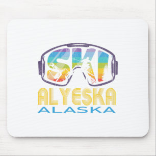 Ski Alyeska Alaska Skiurlaub Mousepad