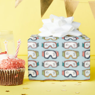 Ski and Snowboard Goggles Gift Wrap Geschenkpapier