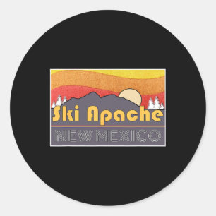 Ski Apache New Mexico Runder Aufkleber