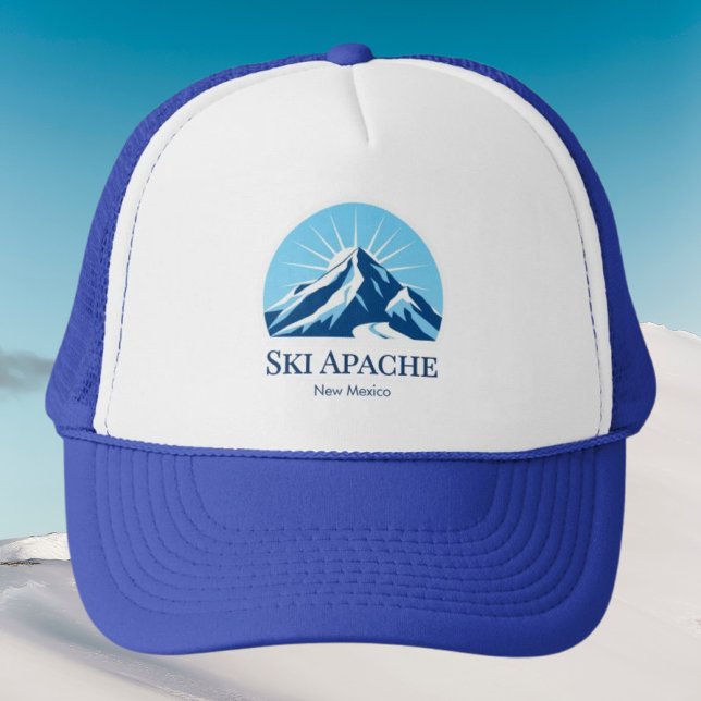Ski Apache New Mexico ski resort vacation Hat Truckerkappe (Von Creator hochgeladen)