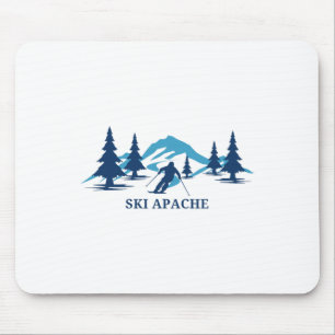 Ski Apache New Mexico Skigebiet Skifahren Skifahre Mousepad