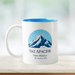 Ski Apache New Mexico Skigebiet Souvenir Zweifarbige Tasse