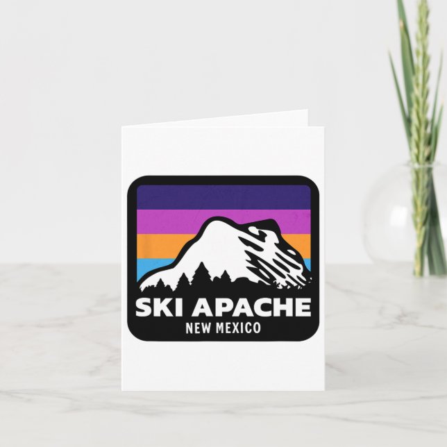 Ski Apache New Mexico Snowboardfamilie T Karte (Vorderseite)