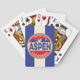 Ski Aspen Blue & Red Spielkarten