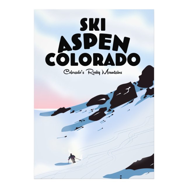 Ski Aspen Colorado Fotodruck (Vorne)