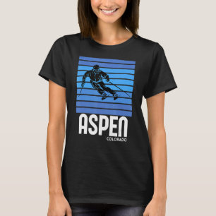 Ski Aspen Colorado Wintersport Vintag Retro Ski T-Shirt