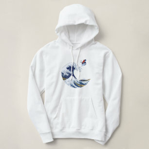 Ski auf der Großen Welle Kanagawa Japanisch Hoodie