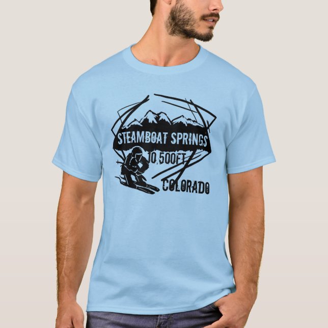Ski-Aufzugt-stück Steamboat Springs Colorado T-Shirt (Vorderseite)