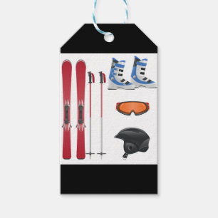Ski-Ausrüstungs-kundenspezifische Geschenkanhänger