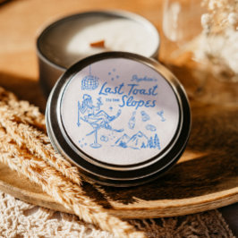 Ski Bachelorette Letzten Toast auf den Pisten Runder Aufkleber