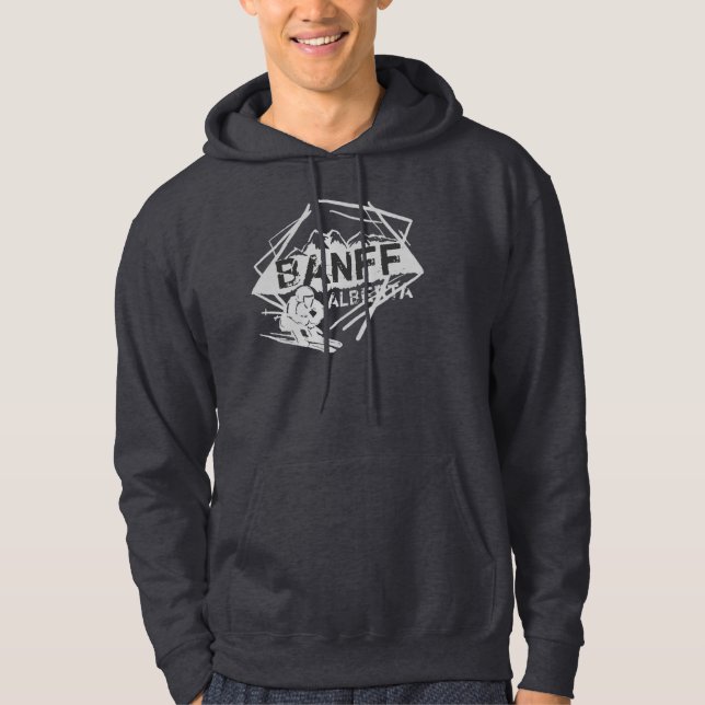 Ski Banffs Alberta Kanada Hoodie (Vorderseite)