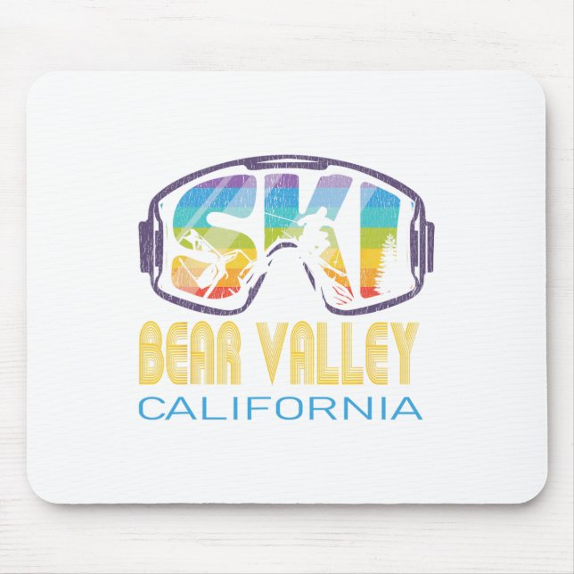 Ski-Bärental California Skiurlaub Mousepad (Vorne)