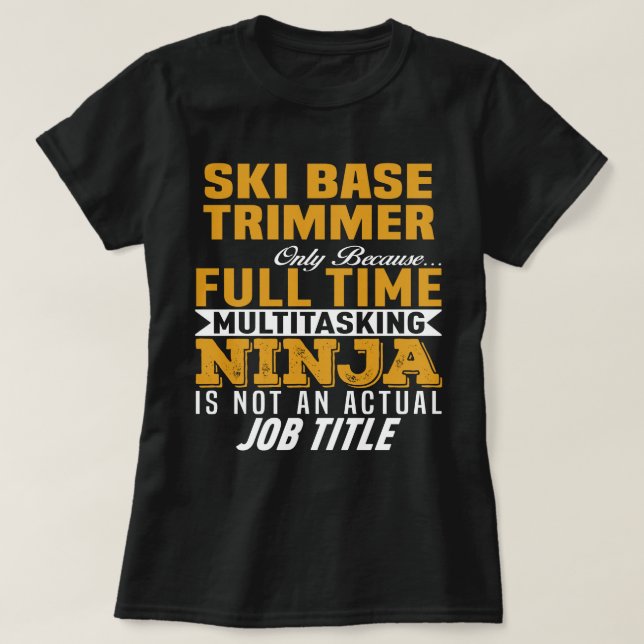 Ski-Base-Trimmer T-Shirt (Design vorne)