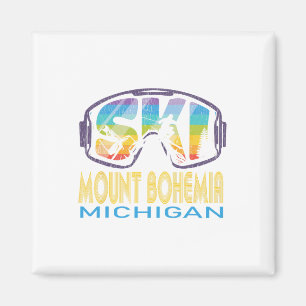 Ski Berg Bohemia Skiurlaub Michigan Magnet