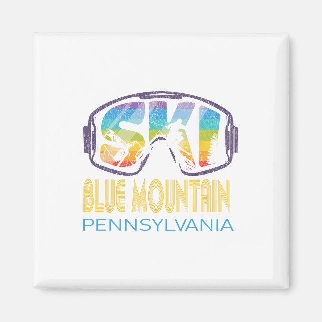 Ski Blue Mountain Pennsylvania Skiurlaub Magnet (Vorne)