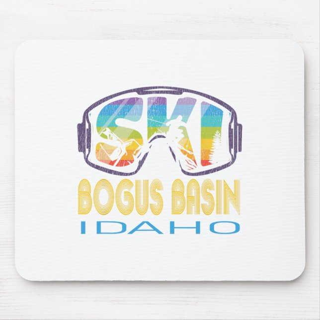 Ski Bogus Sin Idaho Skiurlaub Mousepad (Vorne)