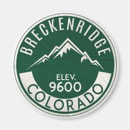 Ski Breckenridge Colorado Snowboarden Magnet