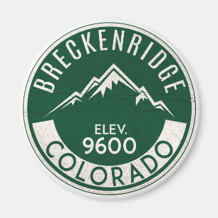 Ski Breckenridge Colorado Snowboarden Magnet